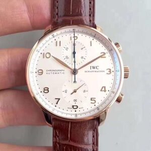 IWC Portugieser Chronograph IW371445 ZF Factory Hot Replica Watches V2 Creamy-White Dial