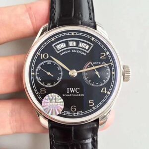 IWC Portugieser Annual Calendar IW503502 YL Factory Hot Replica Watches Black Dial
