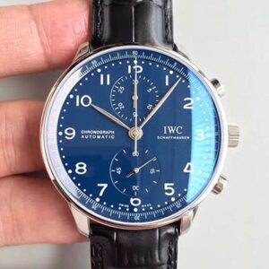IWC Portugieser Chronograph Edition 150 Years IW371601 YL Factory Hot Replica Watches Blue Dial