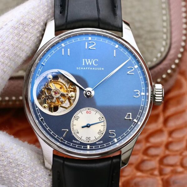 IWC Portuguese Tourbillon IW546302 ZF Factory Hot Replica Watches Blue Dial