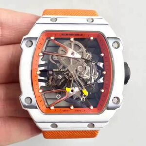 Richard Mille RM27-02 Hot Replica Watches Forged Carbon Black and Skeleton Dial