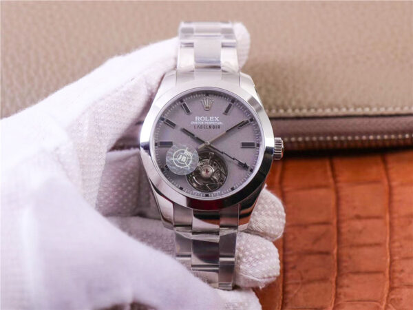 Rolex Milgauss Base 116400 Label Noir Design LNT01HS-001 JB Factory Hot Replica Watches Silver Case Watch
