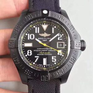 Breitling Avenger Seawolf Blacksteel Code Yellow M17330B2 GF Factory Hot Replica Watches Black Dial