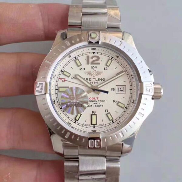 Breitling Colt Automatic 44MM A1738811-G791 GF Factory Hot Replica Watches White Dial