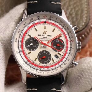 Breitling Navitimer 1 B01 Chronograph 43 TWA Edition AB01219A1G1X1 V9 Factory Hot Replica Watches Silver Dial