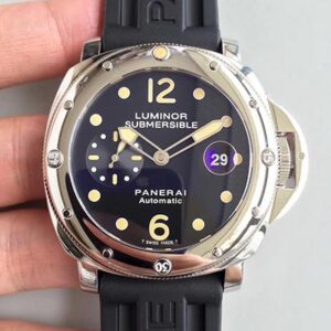Panerai Luminor Submersible PAM024 V2 Hot Replica Watches Black Dial
