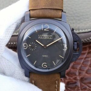 Panerai Luminor 1950 3 Days PAM 375 ZF Factory Hot Replica Watches Black Dial