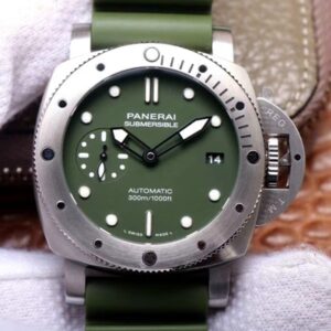 Panerai Submersible Verde Militare PAM1055 VS Factory Hot Replica Watches Matte-Green Dial