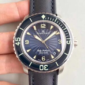 Blancpain Fifty Fathoms 5015D-1140-52B ZF Factory Hot Replica Watches Blue Dial