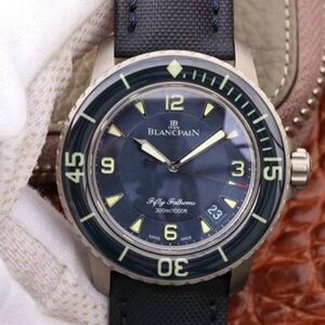 Blancpain Fifty Fathoms 5015-12B40-O52 ZF Factory Hot Replica Watches Blue Dial