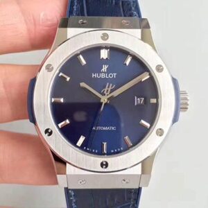 Hublot Classic Fusion Titanium Blue 511.NX.7170.LR JJ Factory Hot Replica Watches Blue Dial