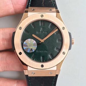 Hublot Classic Fusion Berluti Scritto 511.OX.0500.VR.BER16 JJ Factory Hot Replica Watches V2 Green Dial