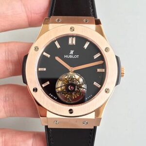 Hublot Classic Fusion Tourbillon 505.OX.1180.LR Hot Replica Watches Black Dial