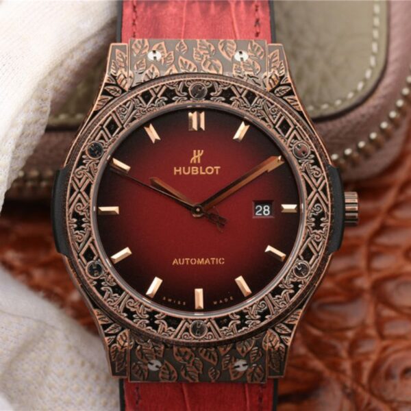 Hublot Classic Fusion Arturo Fuente Limited Edition 511.OX.6670.LR.OPX17 JJ Factory Hot Replica Watches Red Dial