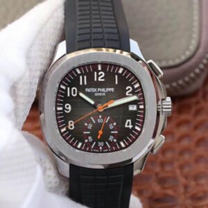 Patek Philippe Aquanaut Chronograph 5968A-001 Hot Replica Watches Black Dial