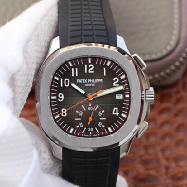 Patek Philippe Aquanaut Chronograph 5968A-001 Hot Replica Watches Black Dial