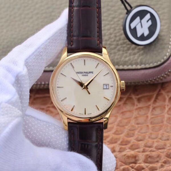 Patek Philippe Calatrava Yellow Gold 5227J-001 ZF Factory Hot Replica Watches Flip Back Version