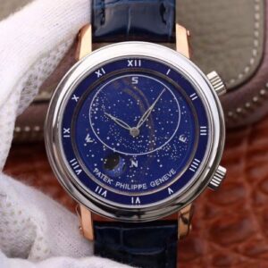 Patek Philippe Grand Complications Sky Moon Celestial Rose Gold 5102PR-001 TW Factory Hot Replica Watches Blue Dial