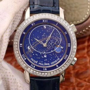 Patek Philippe Grand Complications Sky Moon Celestial 5102G TW Factory Hot Replica Watches Blue Dial