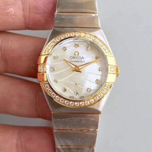 Omega Constellation Ladies 123.25.24.60.55.011 Hot Replica Watches White Mother Of Pearl Dial
