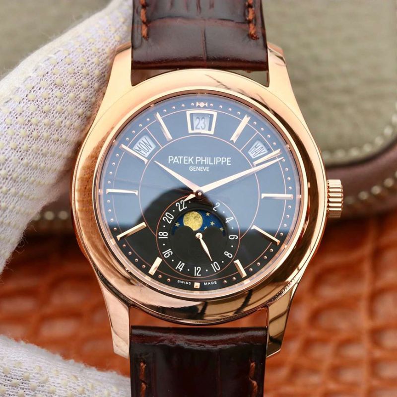 Patek Philippe Annual Calendar 5205G-001 KM Factory Hot Replica Watches Black Dial Patek Philippe Annual Calendar 5205G-001 KM Factory Hot Replica Watches Black Dial