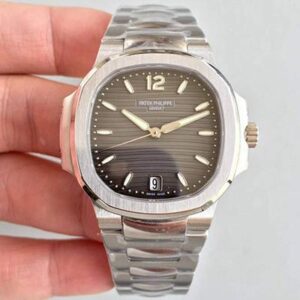 Patek Philippe Nautilus Ladies 7118/1A-011 PF Factory Hot Replica Watches Anthracite Dial