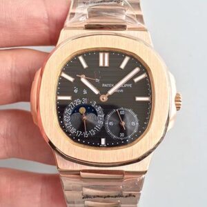 Patek Philippe Nautilus Moonphase 5712R-001 Hot Replica Watches Black Dial