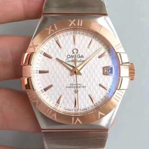 Omega Constellation 123.20.38.21.02.008 38MM 3S Factory Hot Replica Watches White Textured Dial