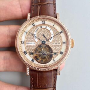 Breguet Classique Complications Tourbillon 5317BR/12/9V6 Hot Replica Watches Diamond Dial