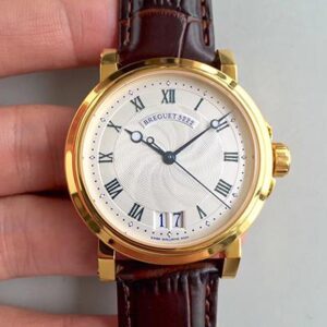 Breguet Marine Big Date 5817 5817BA/12/9V8 HG Factory Hot Replica Watches Silver Dial