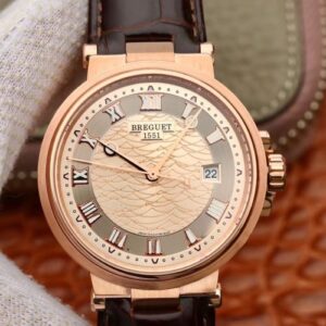Breguet Marine 5517BB/Y2/9ZU V9 Factory Hot Replica Watches Gold Dial
