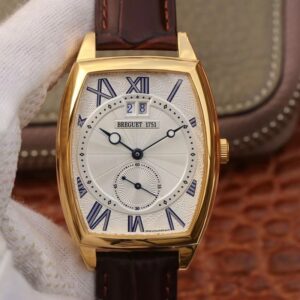 Breguet Heritage Big Date 5410BR/12/9 Hot Replica Watches 18K Yellow Gold Silver Dial