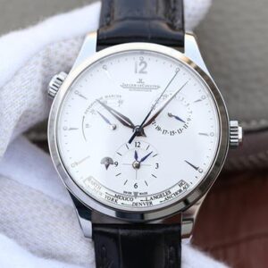 Jaeger-LeCoultre Master Geographic Steel 1428421 Hot Replica Watches Silver Dial