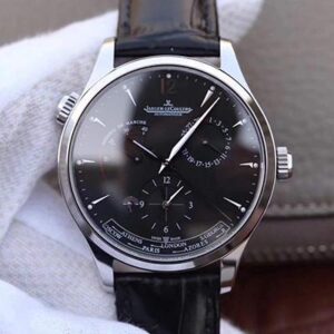 Jaeger-LeCoultre Master Geographic 1428421 TW Factory Hot Replica Watches Black Dial