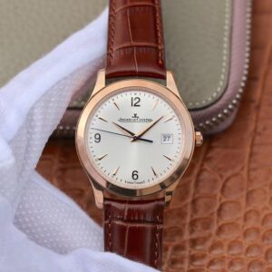 Jaeger LeCoultre Master Control Date Q1542520 ZF Factory Hot Replica Watches 18K Rose Gold White Dial