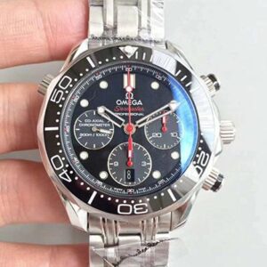 Omega Seamaster Diver 300M Co-Axial Chronograph 44MM 212.30.44.50.01.001 V2 Hot Replica Watches Black Dial