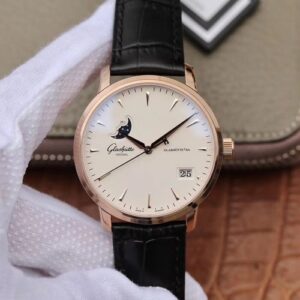 Glashutte Original Senator 1-36-04-04-02-01 Moonphase 18K Rose Gold Hot Replica Watches White Dial