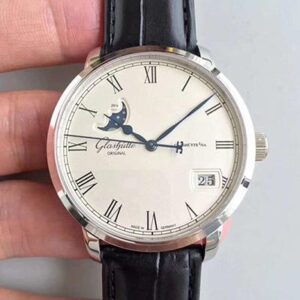 Glashutte Senator Panorama Date Moon Phase 100-04-32-12-04 GF Factory Hot Replica Watches White Dial