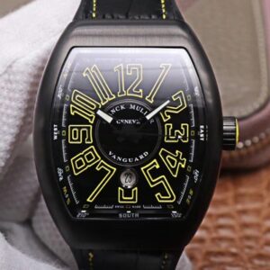 Franck Muller Vanguard V.45.SC.DT.TT.NR.BR.JA ZF Factory Hot Replica Watches Black Dial
