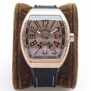 Franck Muller Vanguard V45 Hot Replica Watches Rose Gold Dial