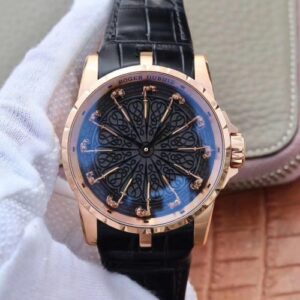 Roger Dubuis Excalibur Knights Of The Round Table II RDDBEX0511 ZF Factory Hot Replica Watches Rose Gold