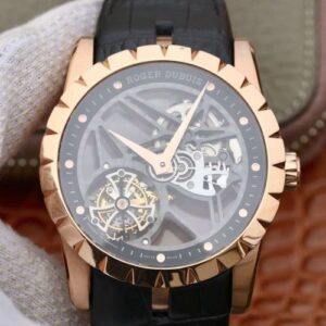 Roger Dubuis Excalibur Skeleton Flying Tourbillon RDDBEX0392 Hot Replica Watches Grey Skeleton Dial