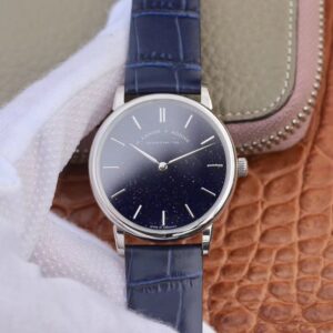 A. Lange & Sohne Saxonia Thin Gold-flux-coated Dial In Copper-blue 205.086 SV Factory Hot Replica Watches