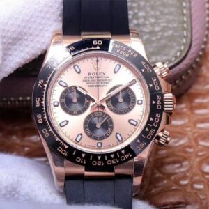 Rolex Daytona M116515LN-0021 Noob Factory Hot Replica Watches Pink Dial 4130 Movement
