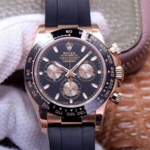 Rolex Daytona M116515LN-0017 Noob Factory Hot Replica Watches Black Dial 4130 Movement
