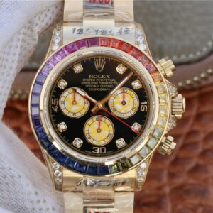 Rolex Daytona Rainbow Cosmograph 116598RBOW BL Factory Hot Replica Watches 7750 movement