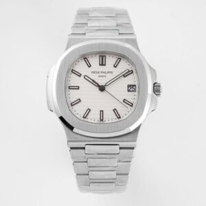 Patek Philippe Nautilus 5711/1A-011 PPF Factory Hot Replica Watches V4 White Dial