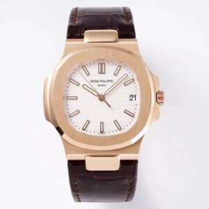 Patek Philippe Nautilus 5711R-001 PPF Factory Hot Replica Watches V4 White Dial
