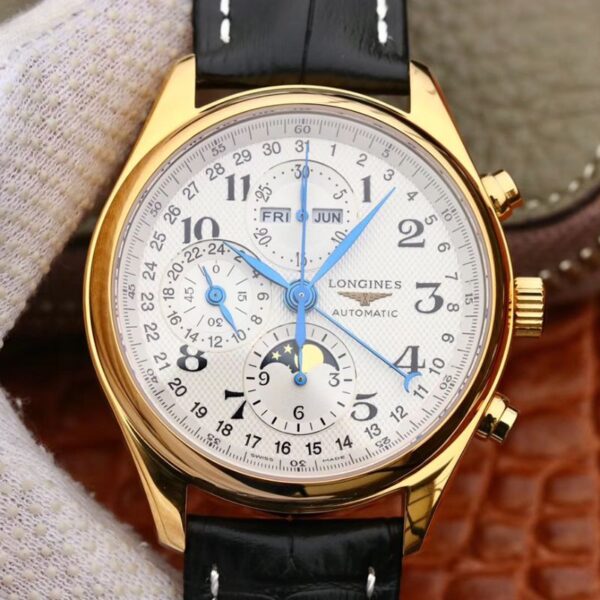 Longines Conquest Classic 18K Yellow Gold L27735787 GS Factory Hot Replica Watches White Dial