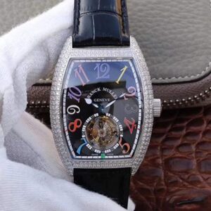 Franck Muller Crazy Color Dreams Tourbillon 8880 Hot Replica Watches Black Dial